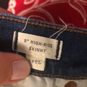 Madewell 9’’ high rise skinny jeans in Taller